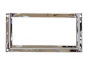 Prima Card & Label Frame Holder (114mm x 55mm), Polished Chrome - BC2008D