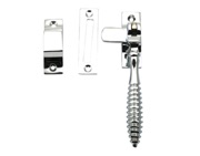 Prima Beehive Casement Fastener With Hook And Mortice Plate, Polished Chrome - BC2023