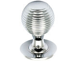 Prima Queen Anne Reeded Solid Cupboard Knobs (25mm, 32mm Or 38mm), Polished Chrome - BC975