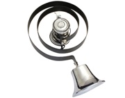 Prima Butlers Bell On Black Spring (270mm x 165mm), Polished Chrome - BH1004BC