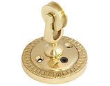 Prima Pulley For Butlers Bell On Round Plate (58mm Diameter), Polished Brass - BH1011APB