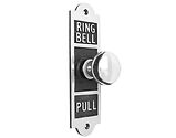 Prima Oblong Embossed Pull For Butlers Bell (170mm x 50mm), Polished Chrome - BH1014BBC