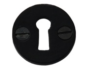 Cardea Ironmongery Standard Profile Escutcheon, Black Iron - BI314