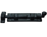 Cardea Ironmongery Straight Door Bolt (102mm, 150mm OR 203mm), Black Iron - BI484