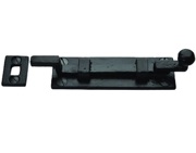 Cardea Ironmongery Cranked Door Bolt (102mm, 150mm OR 203mm), Black Iron - BI485