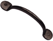 Cardea Ironmongery Cupboard Pull Handle (135mm OR 180mm), Black Iron - BI599A