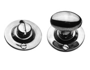 Cardea Ironmongery Bathroom Turn & Release, Polished Nickel - BT038PN