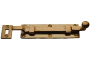 Cardea Ironmongery Cranked Door Bolt (100mm, 150mm OR 203mm), Unlacquered Brass - BT121UNL