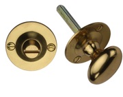 Heritage Brass Round 36mm Diameter Turn & Release, Polished Brass - BT15-PB