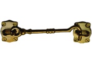 Cardea Ironmongery Cabin Hooks (102mm, 150mm, 203mm, 254mm), Unlacquered Brass - BT160UNL