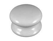 Chatsworth Porcelain Victorian Cupboard Knobs (32mm, 38mm, 50mm OR 54mm), White - BUL-WHI