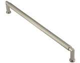 Frelan Hardware Burlington Piccadilly Knurled Pull Handle (425mm c/c), Satin Nickel - BUR140SN