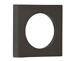 Frelan Hardware Burlington Matching Plain Square Outer Rose For Standard Or Euro Profile Escutcheon, Dark Bronze - BUR171DB