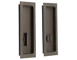 Frelan Hardware Burlington Sliding Door Matching Rectangular Turn & Release, Dark Bronze - BUR226DB