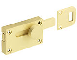Frelan Hardware Burlington Matching Indicator Lock, Satin Brass - BUR2552SB
