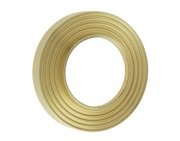 Frelan Hardware Burlington Matching Reeded Outer Rose For Levers Or Bathroom Turn & Release, Satin Brass - BUR53SB (sold in pairs)