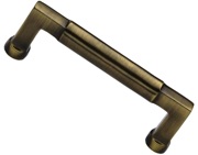 Heritage Brass Bauhaus Design Cabinet Pull Handle (Various Lengths), Antique Brass - C0312-AT