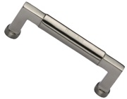 Heritage Brass Bauhaus Design Cabinet Pull Handle (Various Lengths), Satin Nickel - C0312-SN