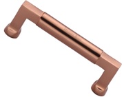 Heritage Brass Bauhaus Design Cabinet Pull Handle (Various Lengths), Satin Rose Gold - C0312-SRG
