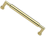 Heritage Brass Bauhaus Round Design Cabinet Pull Handle (101mm, 152mm, 203mm OR 254mm C/C), Polished Brass - C0319-PB