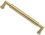 Heritage Brass Bauhaus Round Design Cabinet Pull Handle (101mm, 152mm, 203mm OR 254mm C/C), Satin Brass - C0319-SB