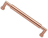 Heritage Brass Bauhaus Round Design Cabinet Pull Handle (101mm, 152mm, 203mm OR 254mm C/C), Satin Rose Gold - C0319-SRG