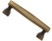 Heritage Brass Art Deco Design Cabinet Pull Handle (Various Lengths), Antique Brass - C0334-AT