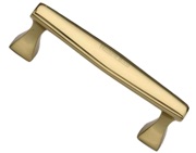 Heritage Brass Art Deco Design Cabinet Pull Handle (Various Lengths), Polished Brass - C0334-PB