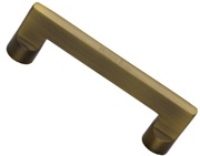 Heritage Brass Apollo Design Cabinet Pull Handle (96mm, 128mm, 160mm, 203mm OR 256mm c/c), Antique Brass - C0345-AT