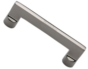 Heritage Brass Apollo Design Cabinet Pull Handle (96mm, 128mm, 160mm, 203mm OR 256mm c/c), Polished Nickel - C0345-PNF