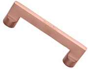 Heritage Brass Apollo Design Cabinet Pull Handle (96mm, 128mm, 160mm, 203mm OR 256mm c/c), Satin Rose Gold - C0345-SRG