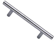 Heritage Brass T Bar Design Cabinet Pull Handle (101mm, 128mm, 160mm OR 203mm C/C), Polished Chrome - C0361-PC
