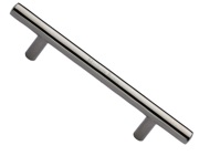 Heritage Brass T Bar Design Cabinet Pull Handle (101mm, 128mm, 160mm OR 203mm C/C), Polished Nickel - C0361-PNF