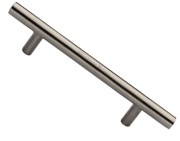 Heritage Brass T Bar Design Cabinet Pull Handle (101mm, 128mm, 160mm OR 203mm C/C), Satin Nickel - C0361-SN
