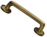 Heritage Brass Traditional Design Cabinet Pull Handle (96mm, 152mm, 203mm OR 256mm C/C), Antique Brass - C0376-AT