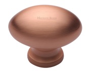 Heritage Brass Oval Design Cabinet Knob (32mm OR 38mm), Satin Rose Gold - C114-SRG