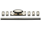 Heritage Brass Espagnolette Bolt (Provided With 1M & 1.5M Bar), Polished Nickel - C1688-PNF