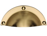 Heritage Brass Cabinet Drawer Pull Handle (86mm C/C), Satin Brass - C1700-SB