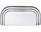 Heritage Brass Bauhaus Cabinet Drawer Cup Pull Handle (76mm C/C), Polished Chrome - C1740-PC
