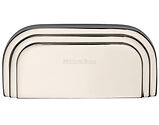 Heritage Brass Bauhaus Cabinet Drawer Cup Pull Handle (76mm C/C), Polished Nickel - C1740-PNF