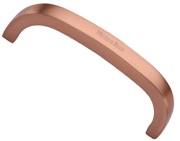 Heritage Brass D Shaped Cabinet Pull Handle (89mm, 152mm OR 203mm C/C), Satin Rose Gold - C1800-SRG