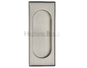 Heritage Brass Flush Pull Handle (105mm), Satin Nickel - C1850-SN 