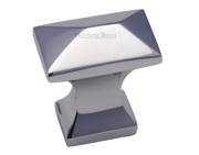 Heritage Brass Anvil Design Pyramid Cabinet Knob, Polished Chrome - C2232-PC