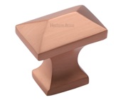 Heritage Brass Anvil Design Pyramid Cabinet Knob, Satin Rose Gold - C2232-SRG