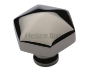 Heritage Brass Octagonal Cabinet Knob, Polished Nickel - C2238-PNF 