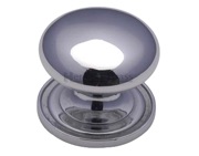 Heritage Brass Round Design Cabinet Knob (25mm, 32mm, 38mm Or 48mm), Polished Chrome - C2240-PC