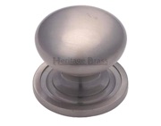 Heritage Brass Round Design Cabinet Knob (25mm, 32mm, 38mm Or 48mm), Satin Nickel - C2240-SN