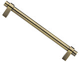 Heritage Brass Industrial Design Cabinet Pull Handle (128mm, 160mm, 192mm OR 256mm C/C), Antique Brass - C2480-AT