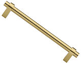 Heritage Brass Industrial Design Cabinet Pull Handle (128mm, 160mm, 192mm OR 256mm C/C), Satin Brass - C2480-SB