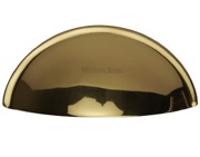 Heritage Brass Cabinet Drawer Pull Handle (57mm C/C), Polished Brass - C2760-PB